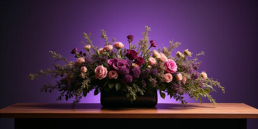 Composición floral elegante en un taller madrileño